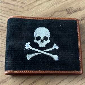 Black and Brown Skull Design Wallet